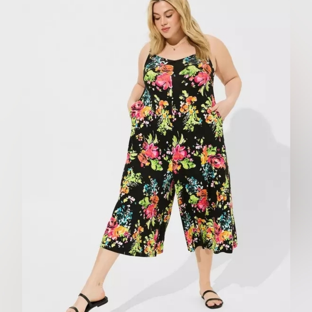 NWT Torrid Super Soft Culotte Jumpsuit